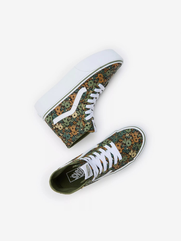 Vans VANS SK8-Hi Tapered Stackform členkové tenisky pre ženy zelená a hnedá