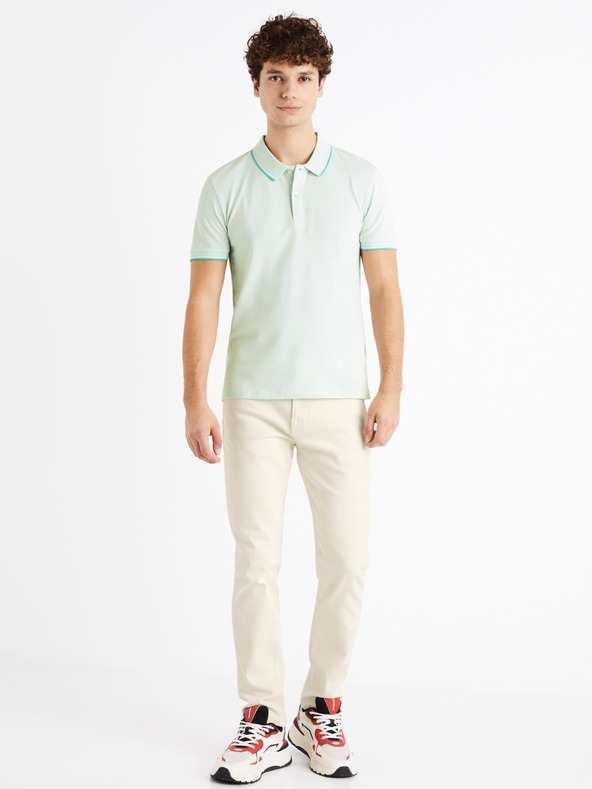 Celio Krémové pánske slim fit džínsy Celio C25 Dolasi