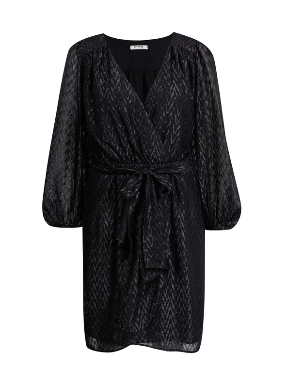 Orsay Čierne dámske vzorované šaty ORSAY