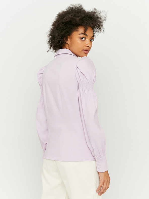 TALLY WEiJL Svetlofialová košeľa s volánovými rukávmi TALLY WEiJL