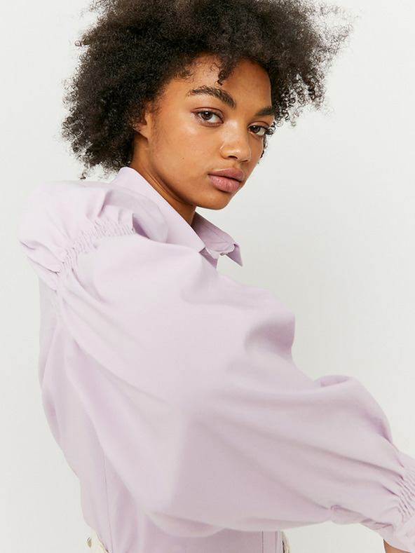 TALLY WEiJL Svetlofialová košeľa s volánovými rukávmi TALLY WEiJL