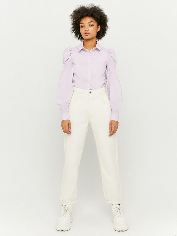 TALLY WEiJL Svetlofialová košeľa s volánovými rukávmi TALLY WEiJL