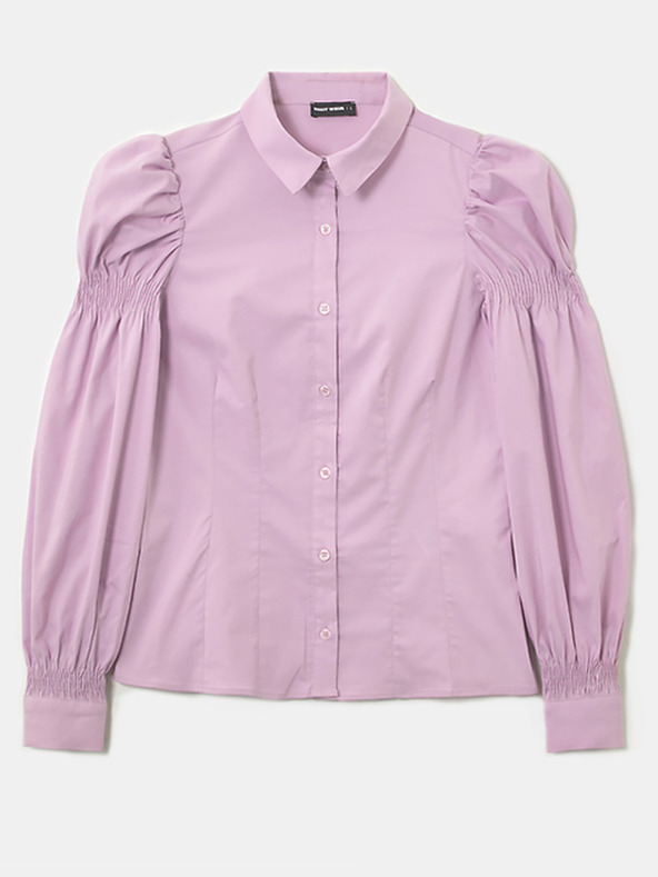 TALLY WEiJL Svetlofialová košeľa s volánovými rukávmi TALLY WEiJL