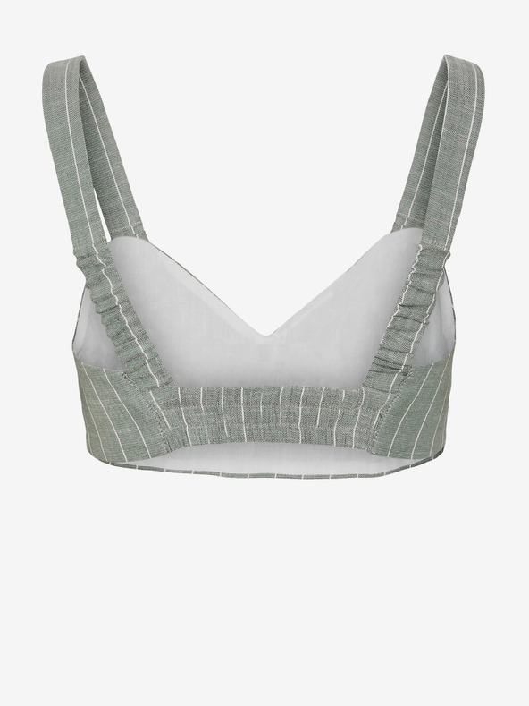 Vero Moda Svetlosivý prúžkovaný crop top VERO MODA Serena