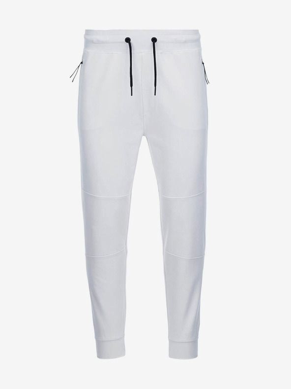 Ombre Clothing Biela pánska základná tepláková súprava Ombre Clothing