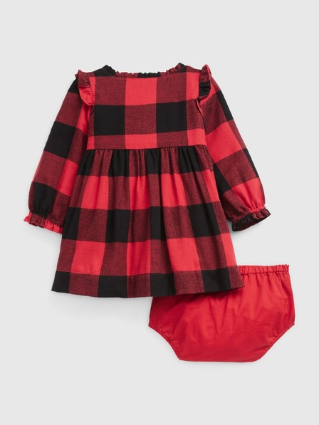 GAP Baby kockované šaty set GAP