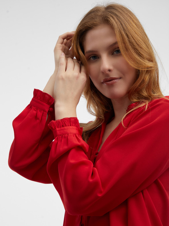 Orsay Tmavoružová dámska blúzka ORSAY