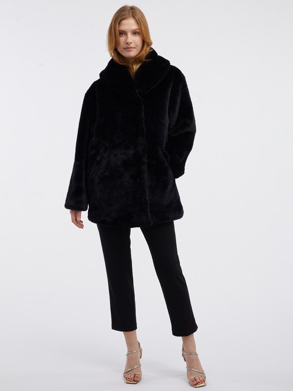 Orsay Čierny dámsky kabát ORSAY