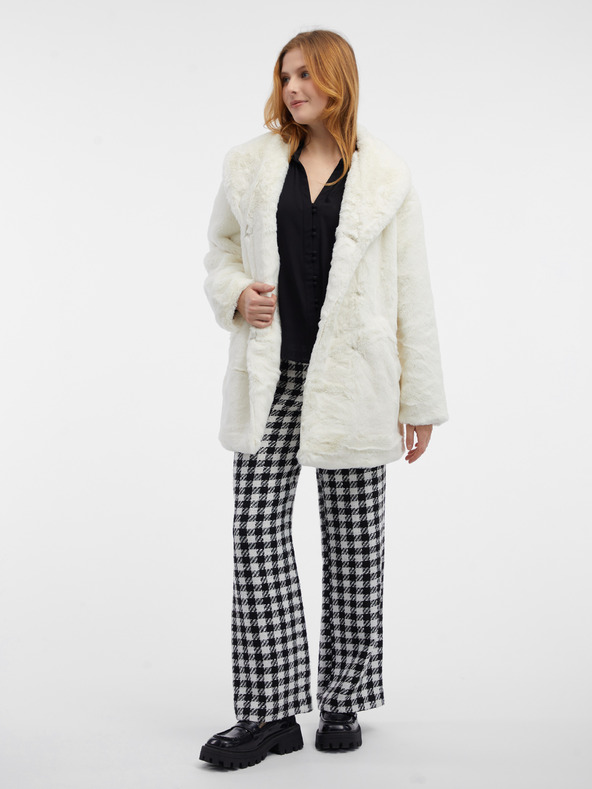 Orsay Krémový dámsky kabát ORSAY