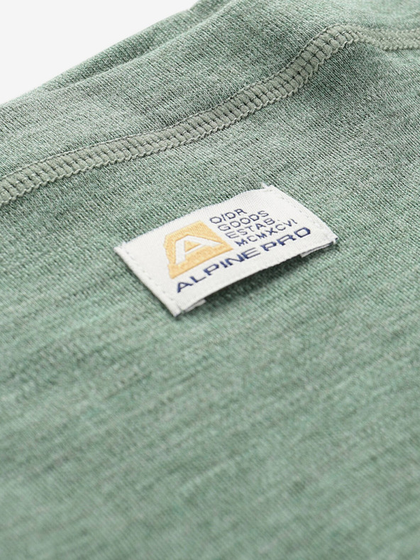 ALPINE PRO Zelený nákrčník z merino vlny ALPINE PRO Katane