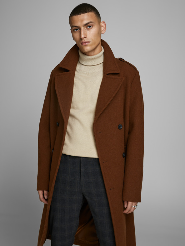 Jack & Jones Béžový pánsky rolák Jack & Jones Emil