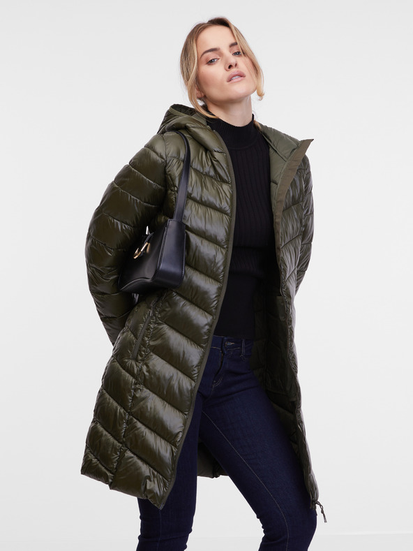 Orsay Kaki dámsky prešívaný kabát ORSAY