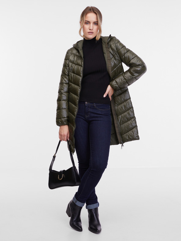 Orsay Kaki dámsky prešívaný kabát ORSAY