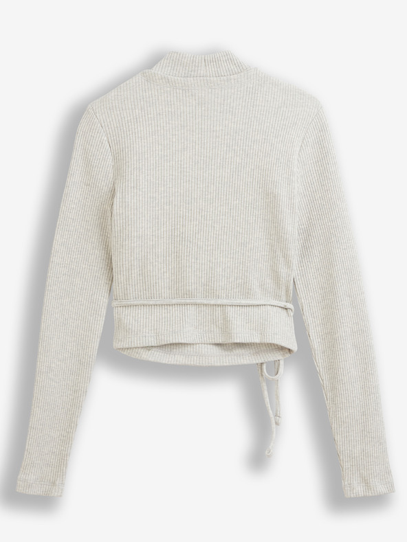 Levi's® Béžový dámsky rebrovaný zavinovací sveter/top 2v1 Levi's®