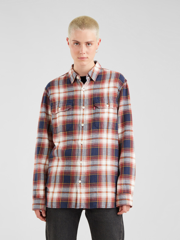 Levi's® Bielo-modrá kockovaná košeľa Levi's® Jackson Worker unisex