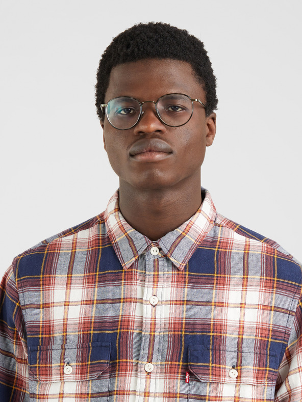 Levi's® Bielo-modrá kockovaná košeľa Levi's® Jackson Worker unisex