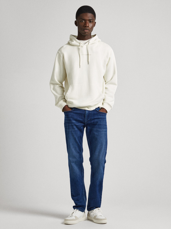 Pepe Jeans Tmavomodré pánske džínsy úzkeho strihu Pepe Jeans