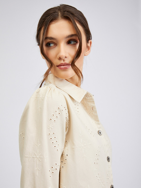 Orsay Béžové dámske džínsové šaty ORSAY