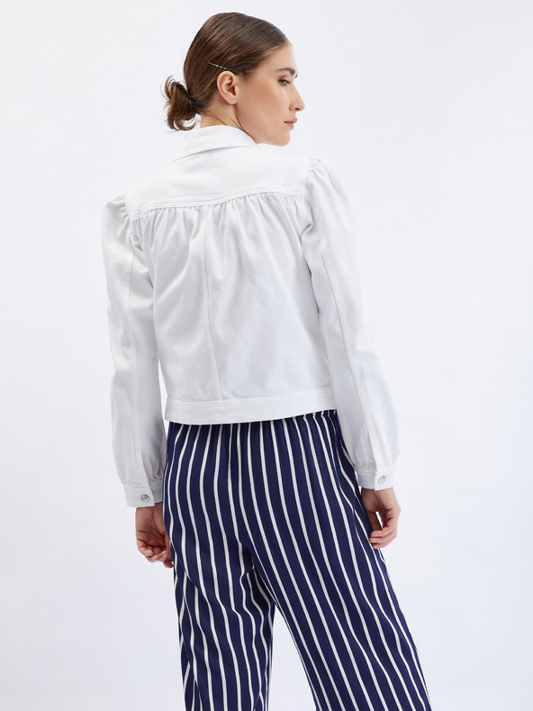 Orsay Biela dámska džínsová bunda ORSAY