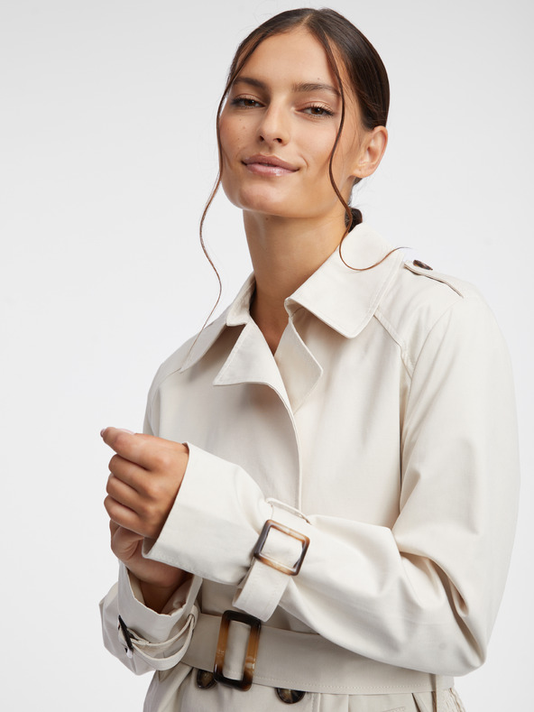 Orsay Krémový dámsky trenčkot ORSAY