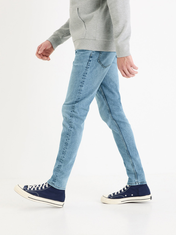 Celio Svetlomodré skinny fit džínsy Celio Foskinny