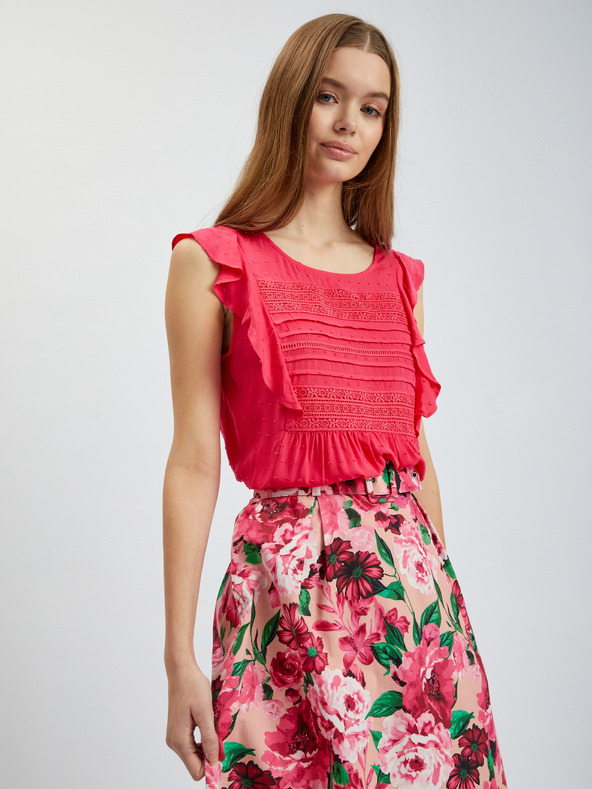 Orsay Ružová dámska kvetinová sukňa ORSAY