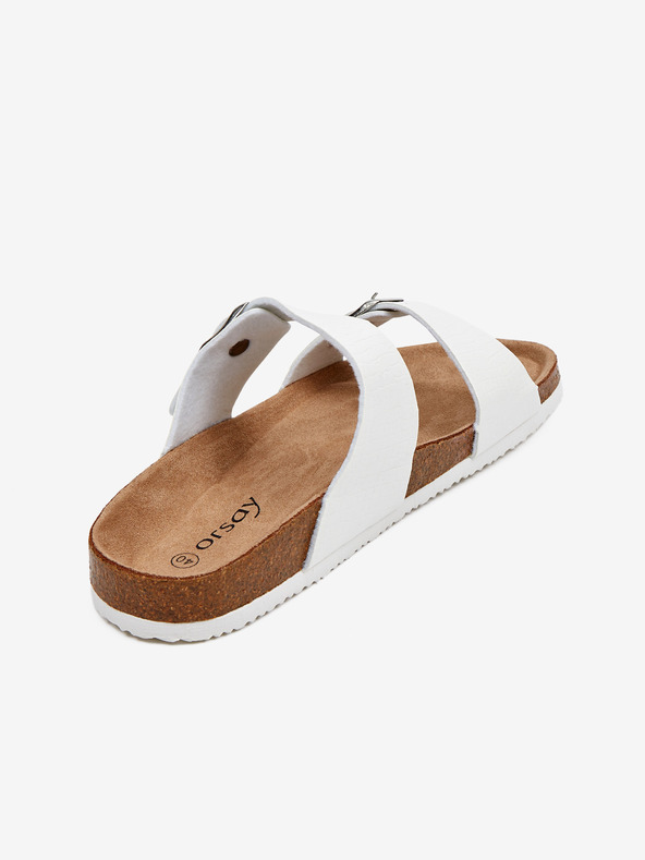 Orsay Biele dámske šľapky ORSAY