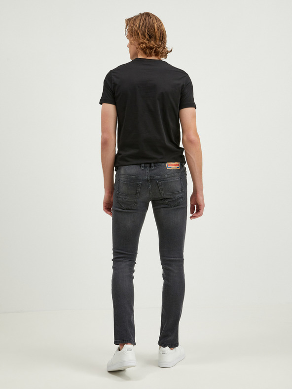 Diesel Diesel Tmavošedé pánske džínsy slim fit strihu