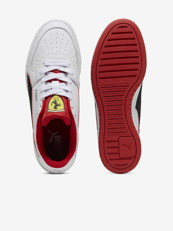 Puma Biele kožené tenisky Puma Ferrari CA Pro