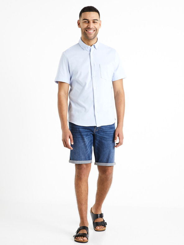 Celio Svetlomodrá pánska košeľa Celio