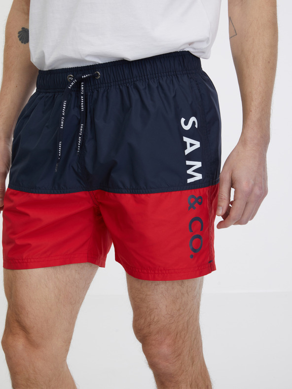 Sam 73 Červeno-modré pánske plavky SAM 73 Eduardo