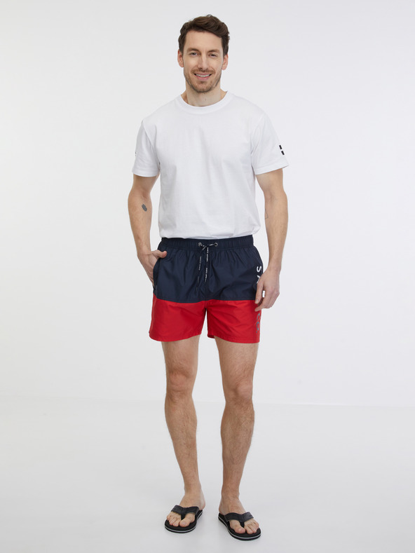 Sam 73 Červeno-modré pánske plavky SAM 73 Eduardo