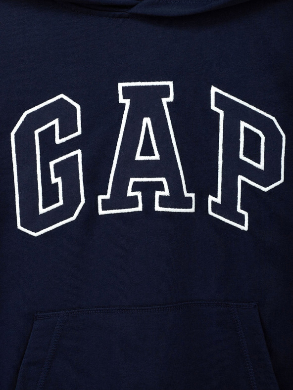 GAP Detská mikina s logom a fleece GAP