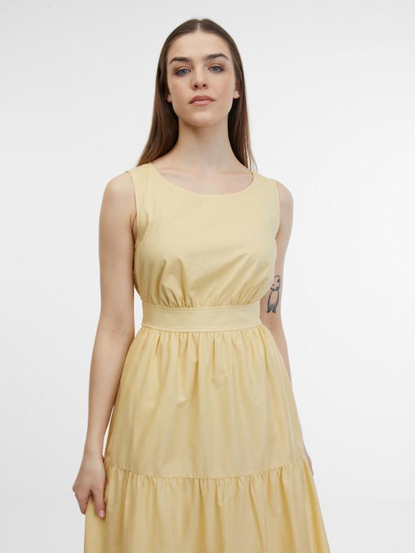 Orsay Žlté dámske šaty ORSAY