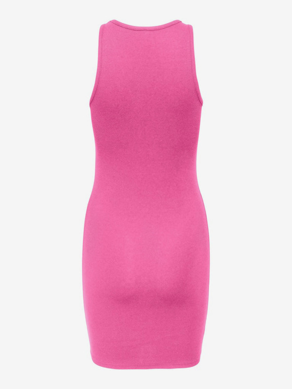 ONLY Tmavoružové dámske šaty s rukávmi ONLY Milli