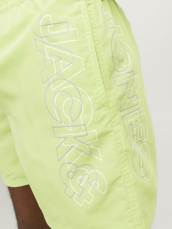 Jack & Jones Zelené pánske plavky Jack & Jones Fiji