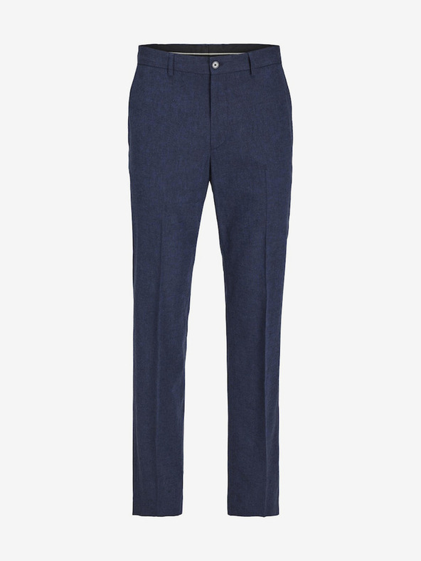 Jack & Jones Tmavomodré pánske plátené šortky Jack & Jones Riviera