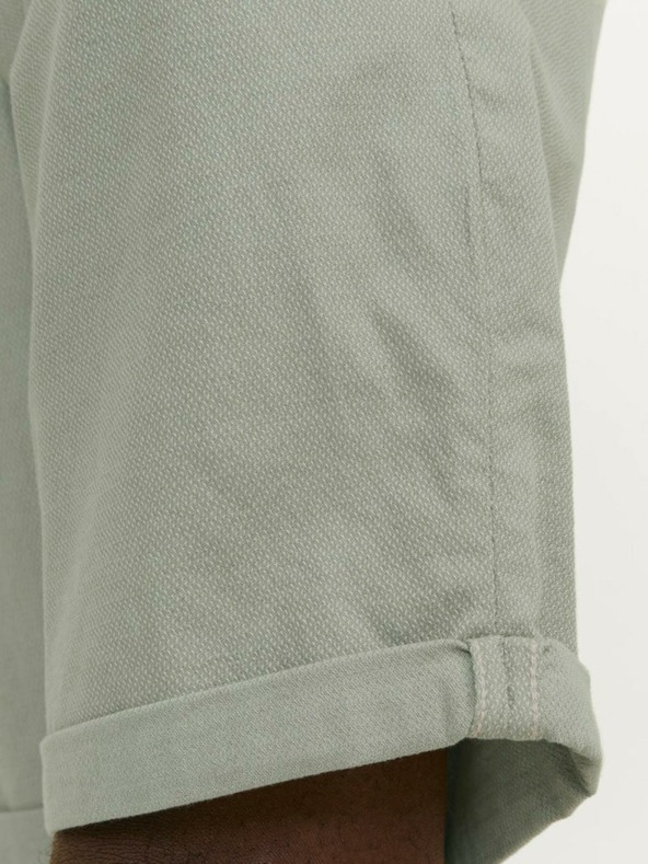 Jack & Jones Zelené pánske chino šortky Jack & Jones Fury