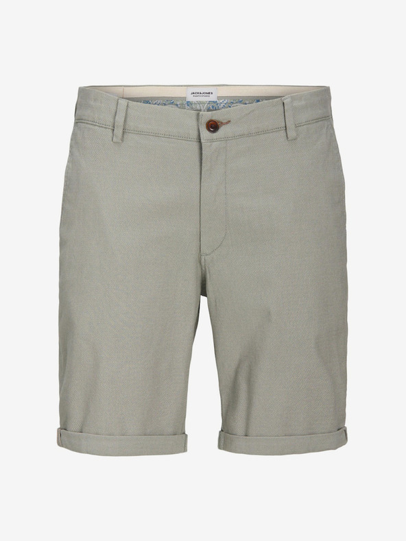 Jack & Jones Zelené pánske chino šortky Jack & Jones Fury