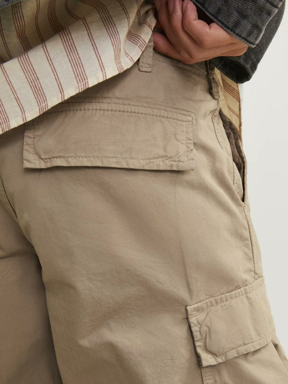 Jack & Jones Béžové pánske kargo šortky Jack & Jones Cole