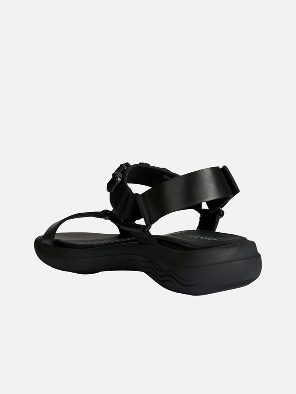 Geox Čierne dámske sandále Geox Spherica EC5W