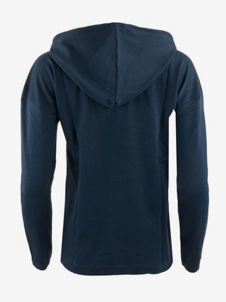 ALPINE PRO Tmavomodrá dámska mikina na zips s kapucňou ALPINE PRO DEGREVA