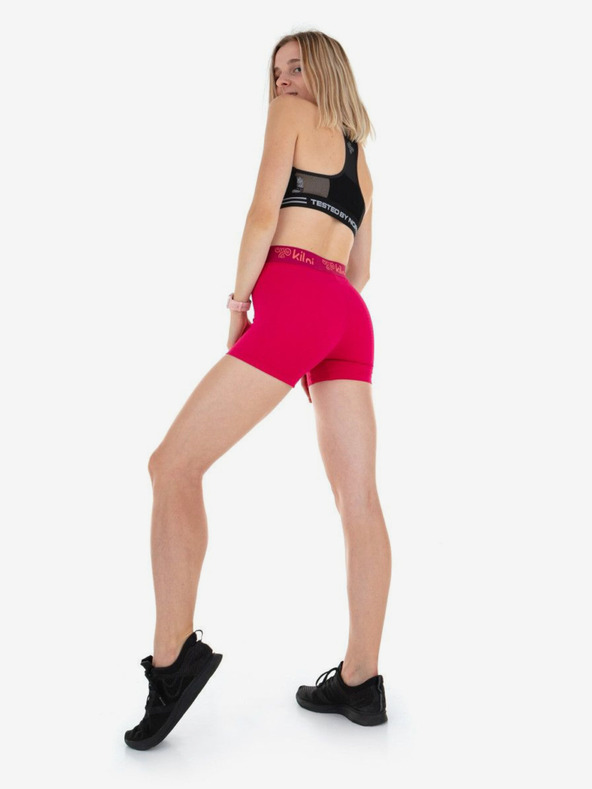 Kilpi Tmavoružové dámske krátke športové legíny Kilpi DOMINO