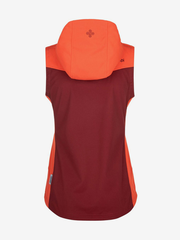 Kilpi Oranžovo-vínová dámska softshellová vesta Kilpi CORTINA