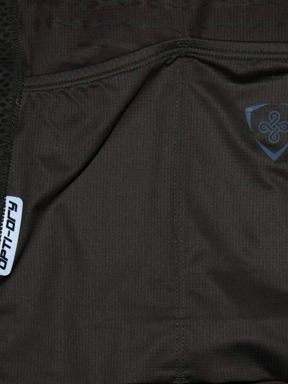 Kilpi Dámsky cyklistický dres Kilpi RITAEL-W v khaki a vínovej farbe
