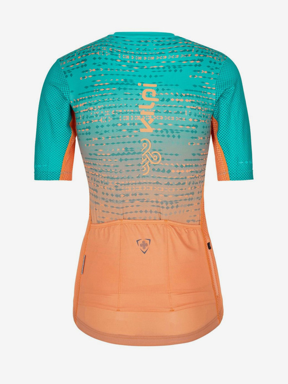 Kilpi Oranžovo-tyrkysový dámsky cyklistický dres Kilpi RITAEL-W
