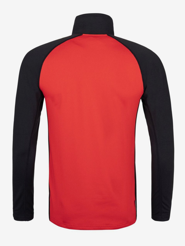 Kilpi Čierno-červené pánske športové tričko so stojacím golierom Kilpi WILLIE