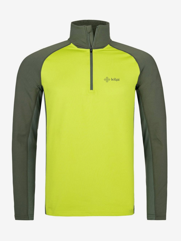 Kilpi Neónovo zelená pánska športová košeľa so stojacím golierom Kilpi WILLIE