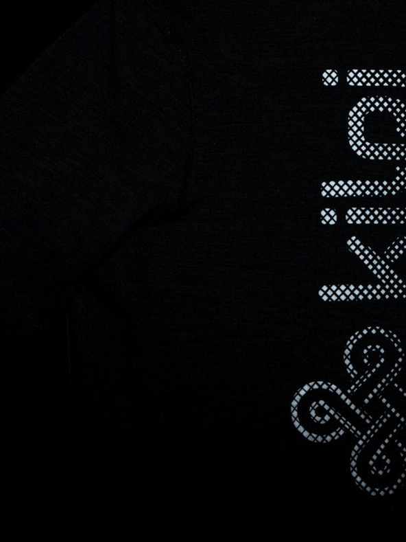 Kilpi Čierne pánske športové tričko so zipsom Kilpi SONET