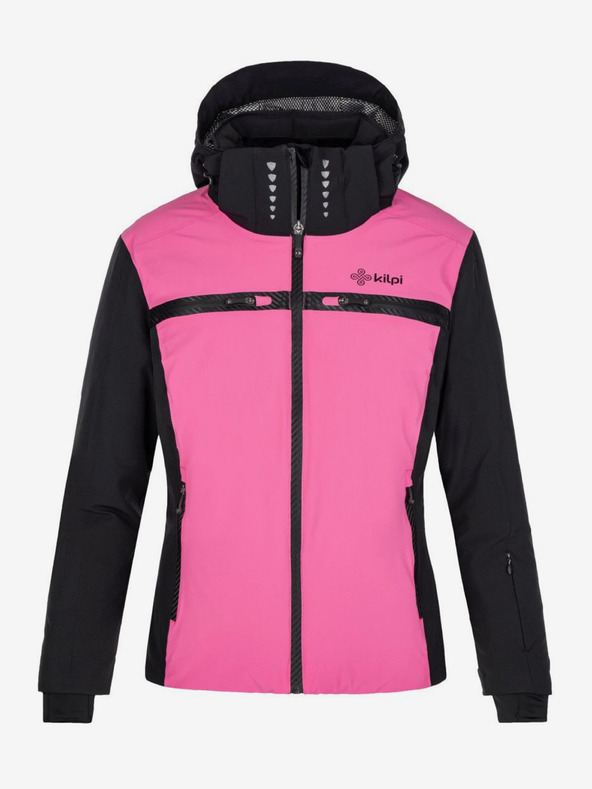 Kilpi Čierno-ružová dámska zimná lyžiarska bunda Kilpi HATTORI